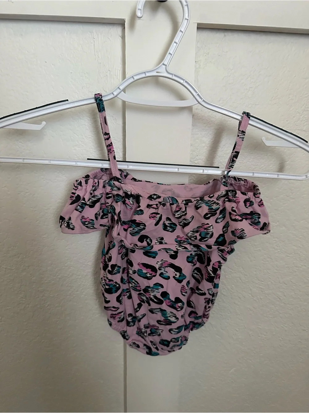 Wrangler Pink Leopard Print Girls' One-Piece